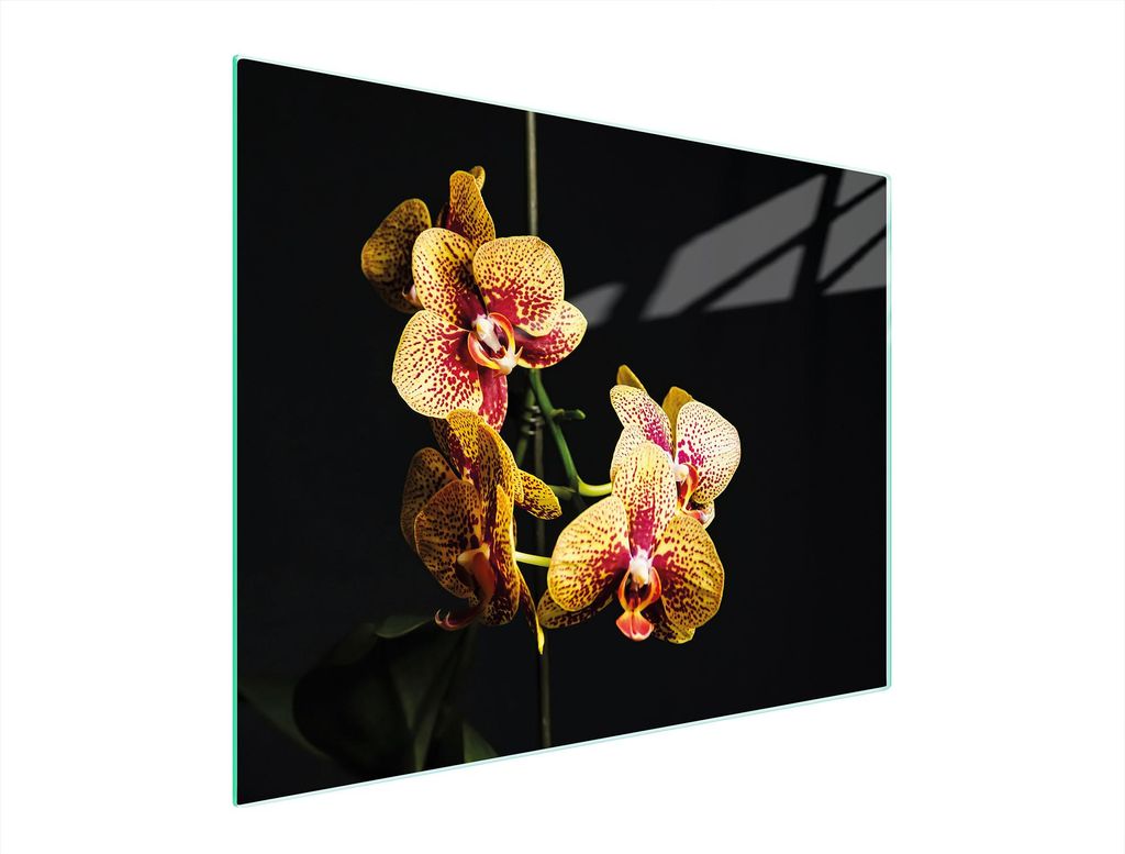 Glasschneidebrett 52x40 Orchidee