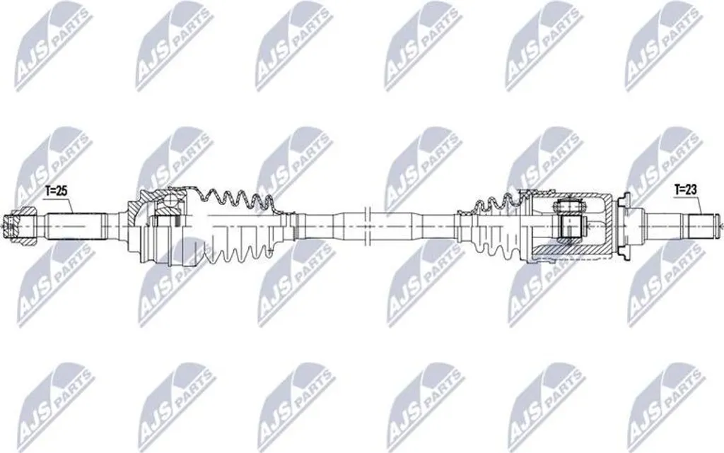 Arbre de transmission pour Jeep Compass P52123892AA réparation 4x4
