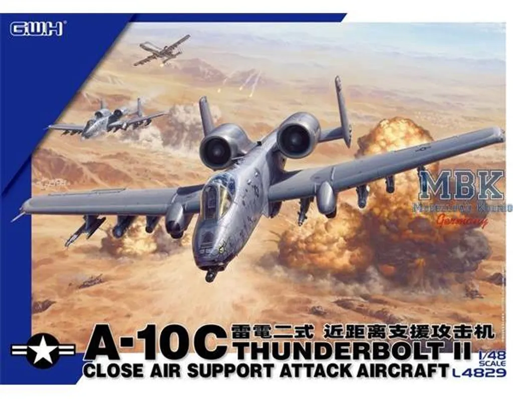 Maquette A-10C Great Wall Hobby avec détails en photodécoupe 1/48