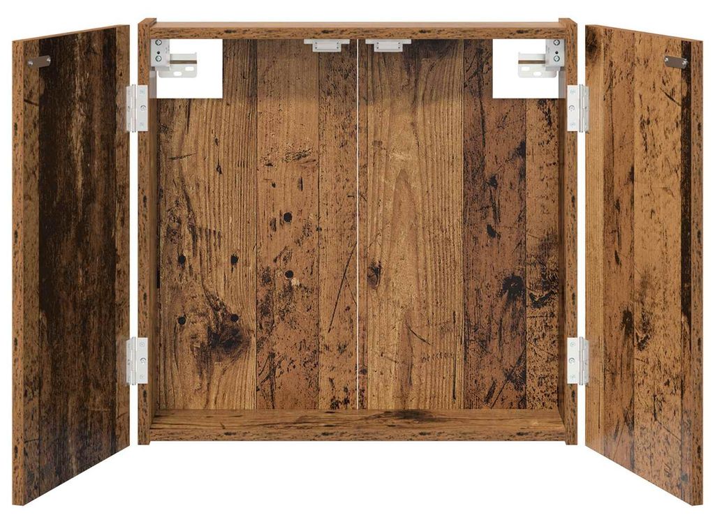 vidaXL Dartbordkast, gerecycled hout, 56 x 12 x 53,5 cm, Productafbeelding 