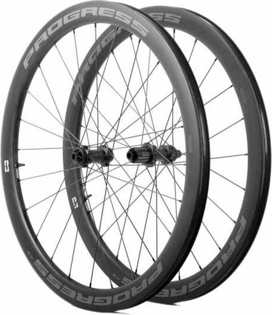 Progress Airspeed A45 Cl Disc Tubeless Rennrad Laufradsatz Silber 12 x 100/12 x 142 mm / Sram XDR Silber 12 x 100/12 x 142 mm