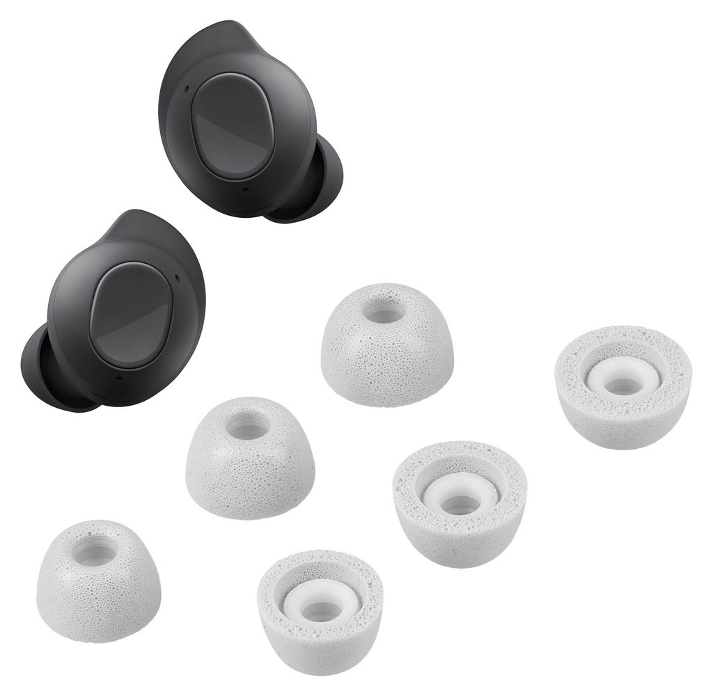 kwmobile 6x Ersatz In Ear Kopfhörer kompatibel mit Samsung Galaxy Buds FE - 3 Größen - Polster Ohrstöpsel In-Ear Ohrhörer - Grau