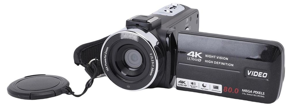 4K videokamera, 80 MP HD, 3 palce, otočný displej s uhlom Obrázok produktu 