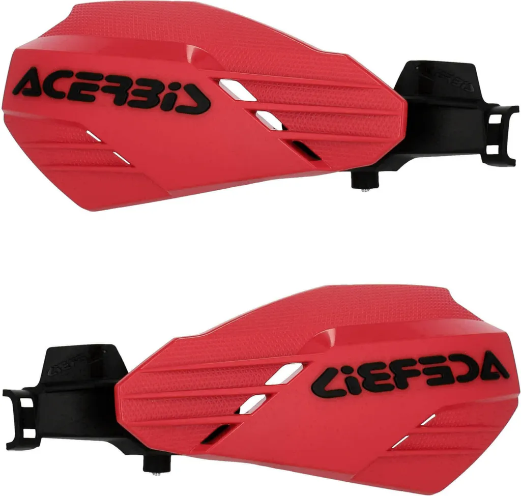 Acerbis K-Linear Protège-mains Ouvert Rouge et Noir pour Motocross BKT