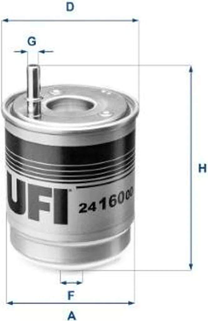 UFI 24.160.00 Filtre à Carburant OE 31922H6970 pour Ceed et Proceed
