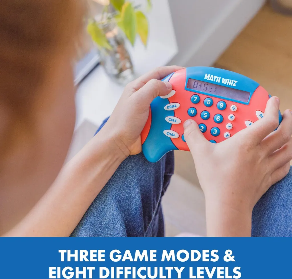 Console portable Math Whiz avec 8 niveaux de difficulté de calcul - 5