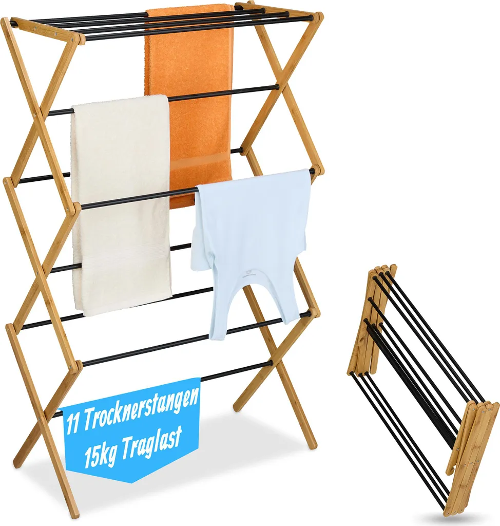 relaxdays Stendibiancheria pieghevole