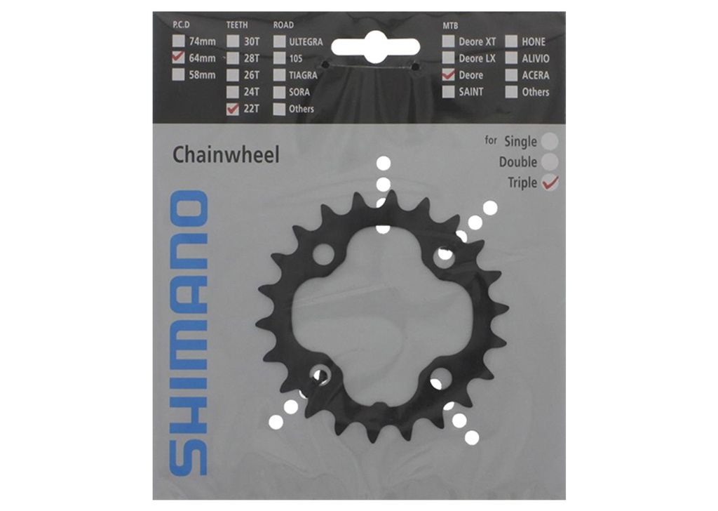 Shimano Kettenblatt Deore FC-M590 64 mm 22 Zähne Produktbild 