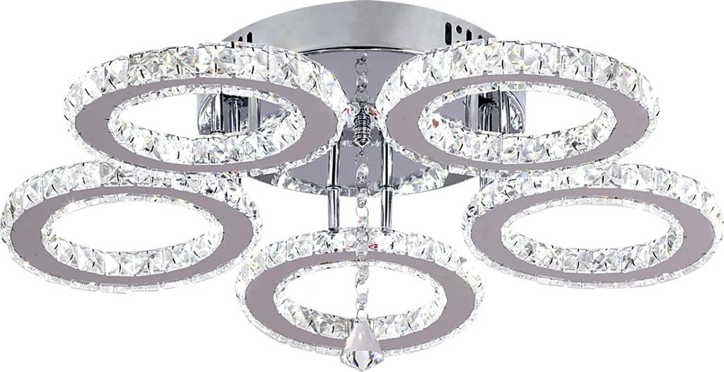 Křišťálový lustr, stmívání LED, stropní provedení, 5 Obrázek produktu 