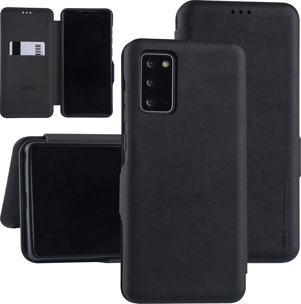Samsung Galaxy Note 20 Black Book type case - Card Holder