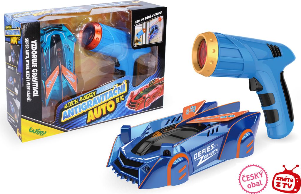 ROCK BUGGY Anti-Schwerkraft-RC-Auto mit Laser 15 cm blau – Produktbild 