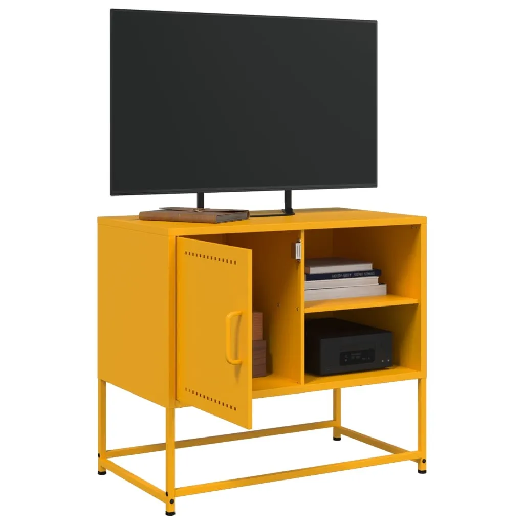 Meuble TV Anthracite 100,5 cm Acier - Support TV Stable et Durable - 4