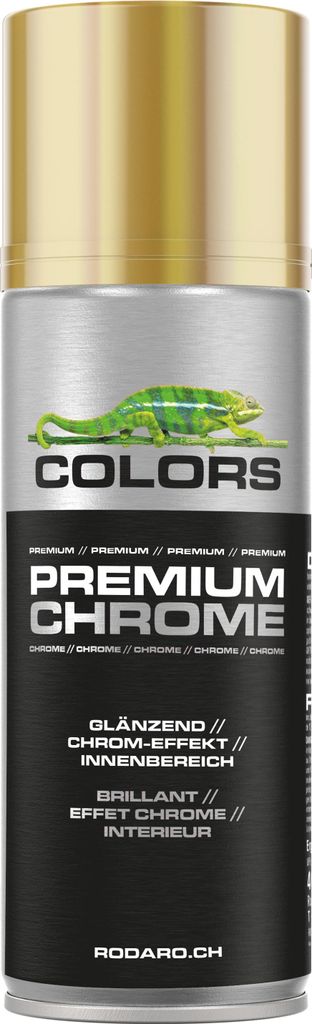 COLORS Sprühlack - 400ml Spraydose | Gold Chromeffekt Glanz Produktbild 