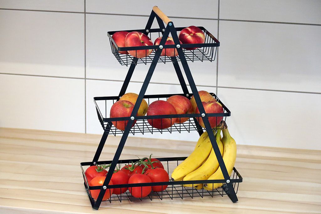 Moritz Moritz Présentoir à fruits Noir Métal - Plat à fruits moderne noir - Corbeille à fruits Moritz Moritz Présentoir à fruits Noir Métal - Plat à fruits moderne noir - Corbeille à fruits