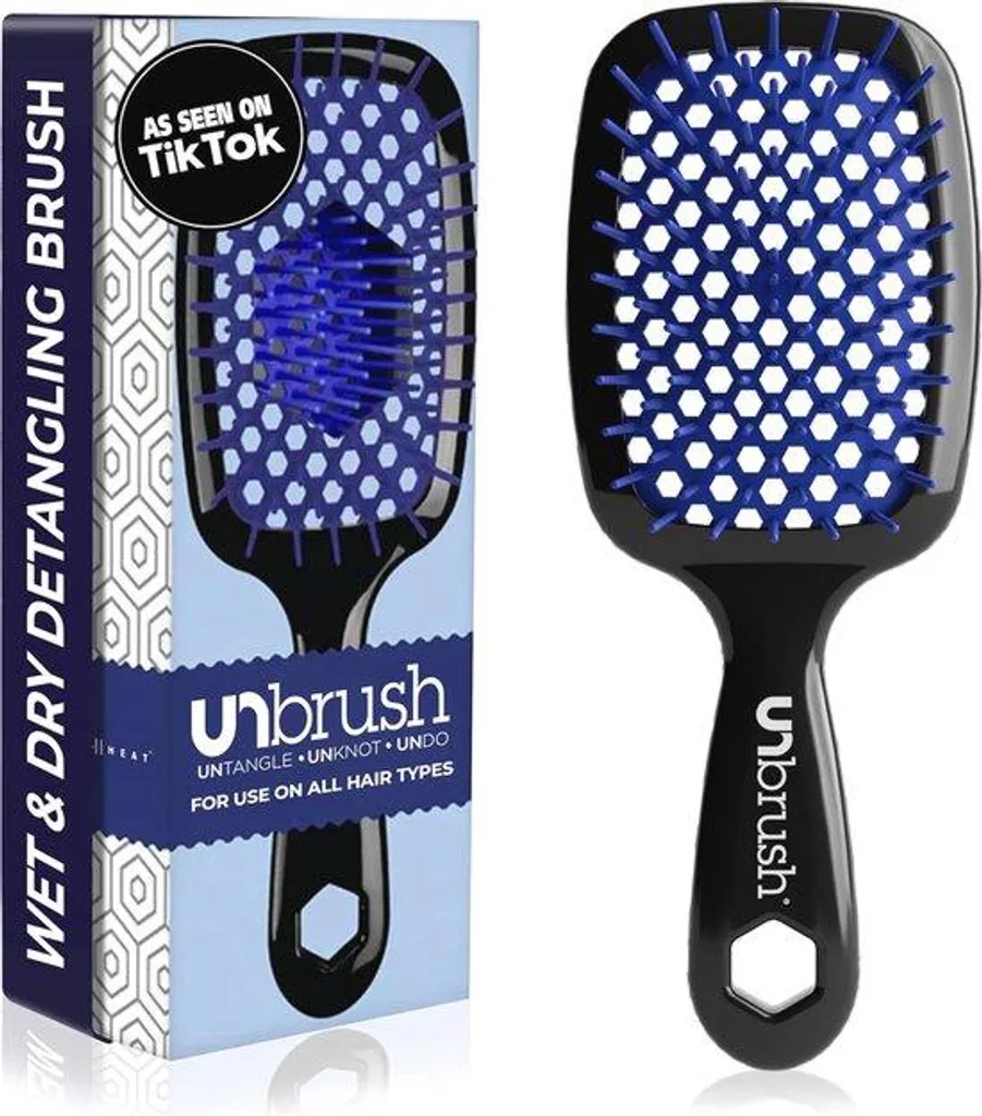 Brosse démêlante anti-nœuds sans douleur - Solution pour cheveux emmêlés