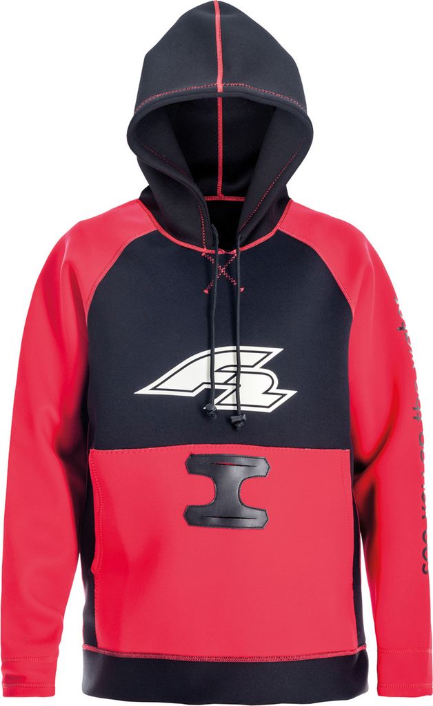 F2 Neopren Oberteil Kite Hoodie 4/3mm L Rot 2024/25