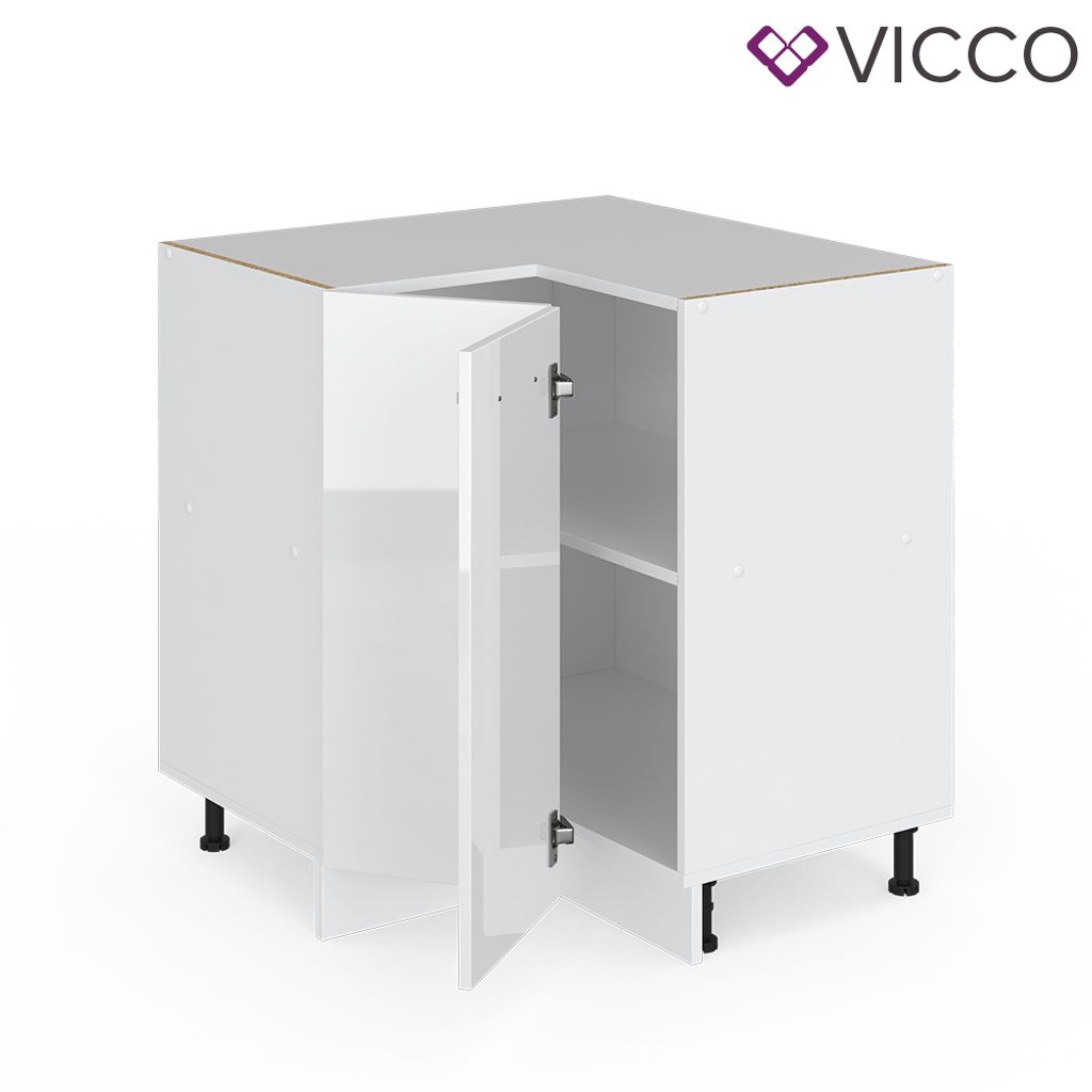 vicco eckunterschrank 87 cm ohne arbeitsplatte küchenschrank küchenschränke  küchenunterschrank r-line küchenzeile
