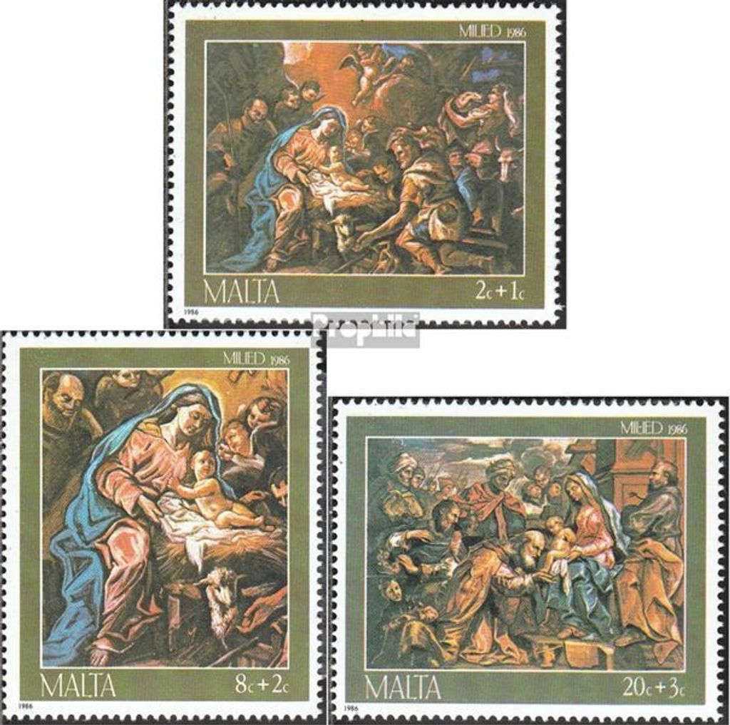 Briefmarken Malta 1986 Mi 755-757 (kompl.Ausg.) postfrisch Produktbild 