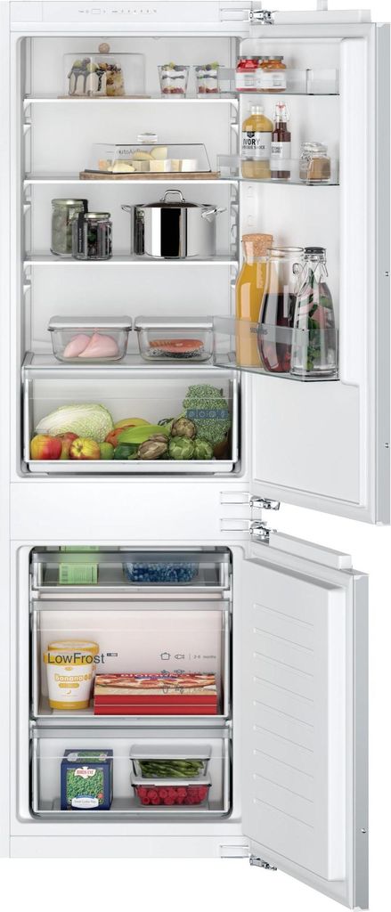 Siemens Extraklasse iQ100 KI86VNFE0 Einbau-Kühl-Gefrierkombination, 177,2 cm Nische, Festtür,