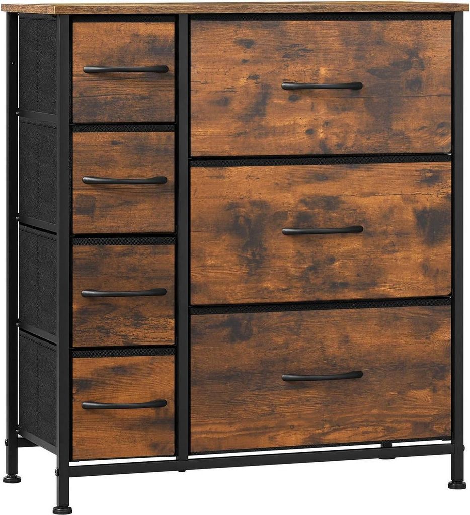 WOLTU Kommode mit 7 Schubladen aus Stoff, Sideboard, Produktbild 