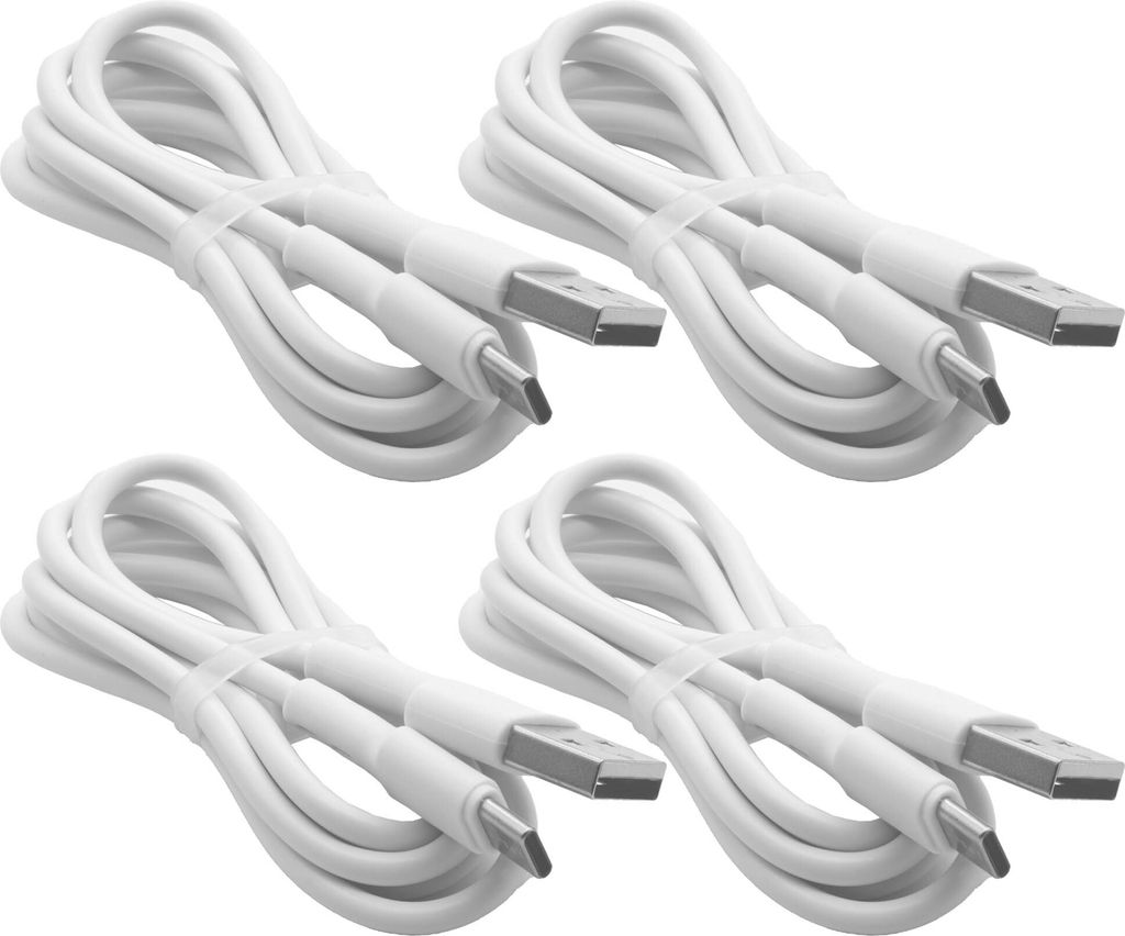 4x Ladekabel USB Typ C Schnell Datenkabel TYPE-C USB Schnellladekabel 1 m / 2,4 A