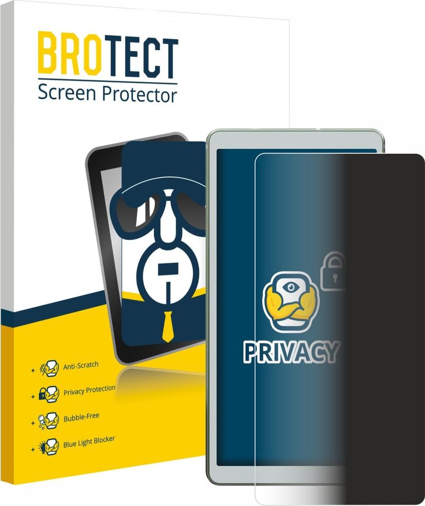 BROTECT Sichtschutzfolie für Viwoods AiPaper Reader Anti-Spy Privacy Sichtschutz Blickschutz Folie Blaulicht-Schutz