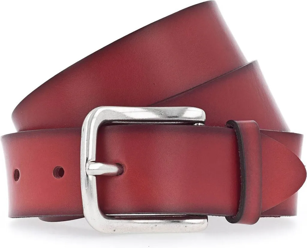 Vanzetti Pelle cintura Classics 35mm Belt W100 Red rosso