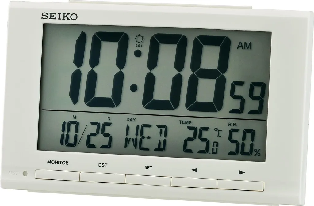 Réveil de Voyage Seiko QHL090W : Idéal pour Table de Chevet et Bureau