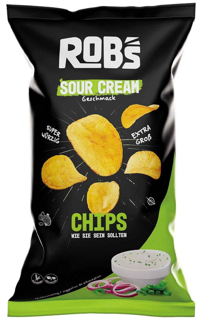 Rob's Chips Sour Cream 120g Produktbild 