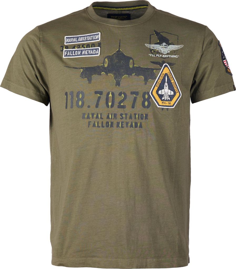 Top Gun T-Shirt TG25013 Herren olive XL