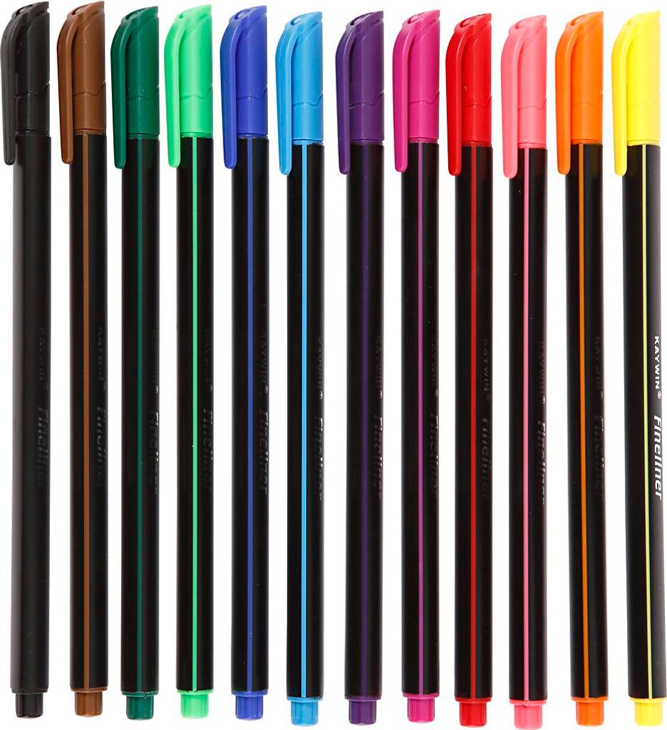 Colortime Colortime Fineliner-Set 0,7 mm 12 Stück Produktbild 