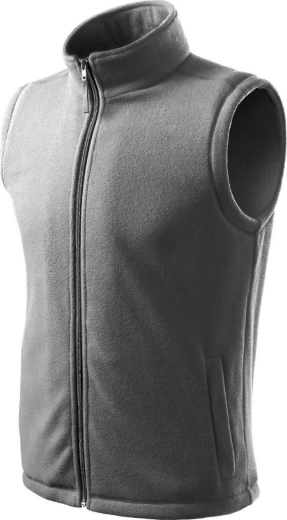Fleece Weste Fleeceweste Damen Herren Fleecejacke Warm Winter Kragen S Stahlgrau
