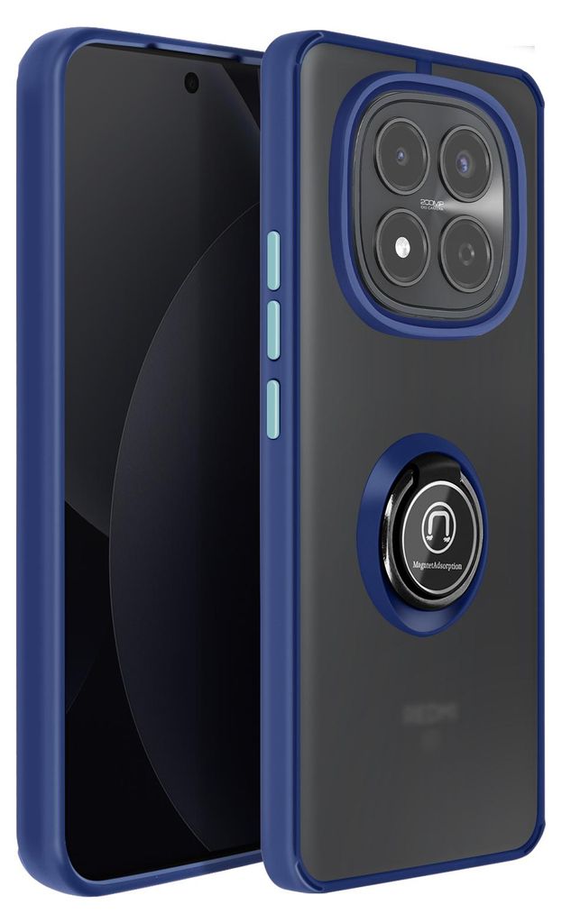 Avizar, Frost Hülle Redmi Note 15 Pro 4G mit Magnetring, mattiert, Blau