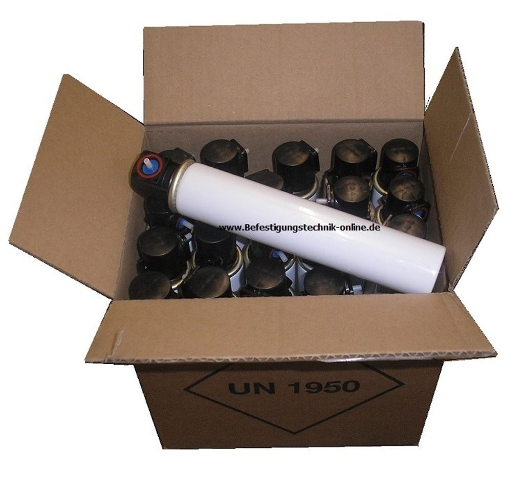 12x Gaskartusche Fuel Cell Gas rot für Powers Paslode BeA Tjep Montana Makita Hitachi 165mm 80ml.