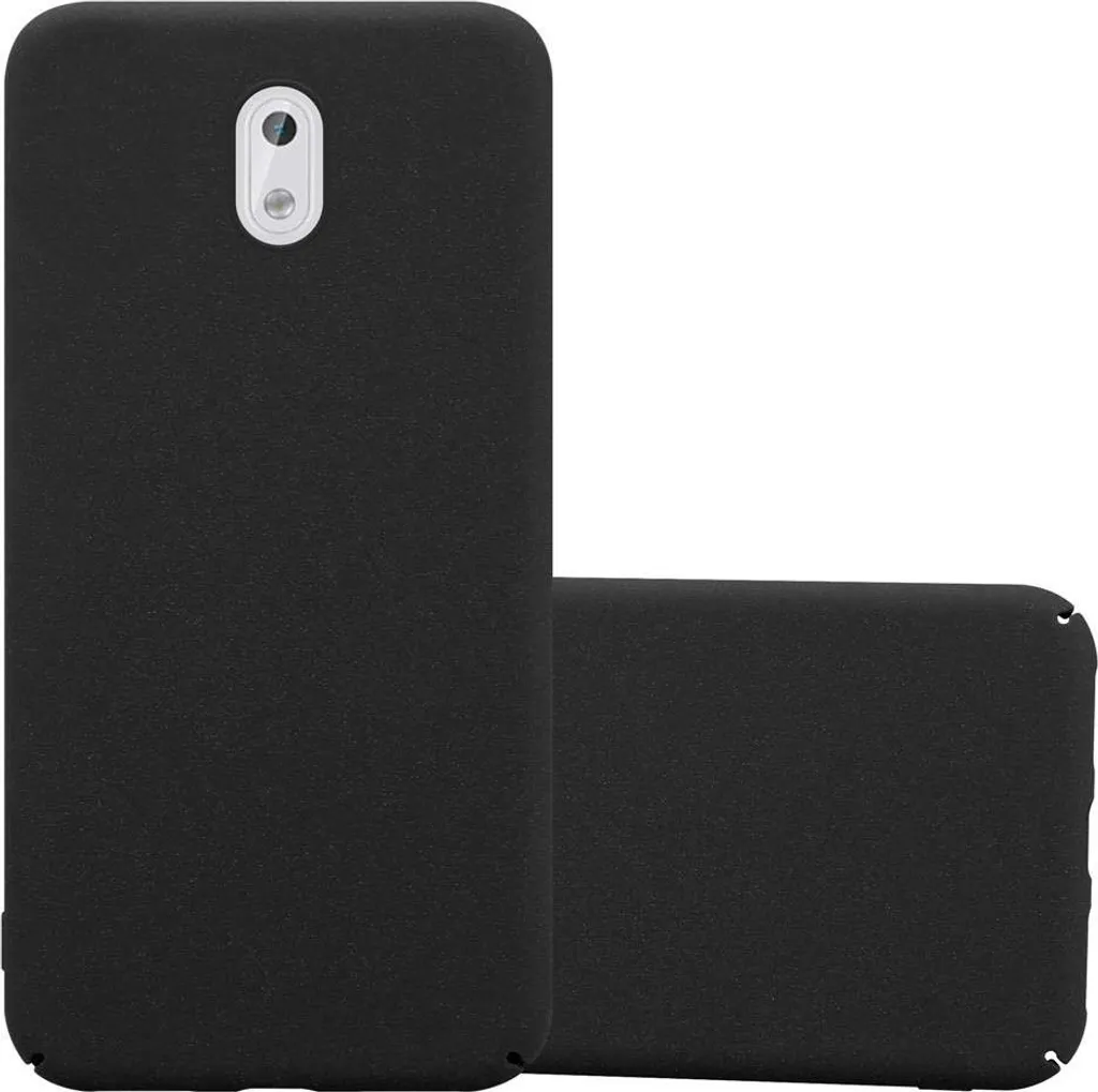 Custodia Protettiva Nokia 3 2017 Cadorabo: Hard Cover Nera Elegante