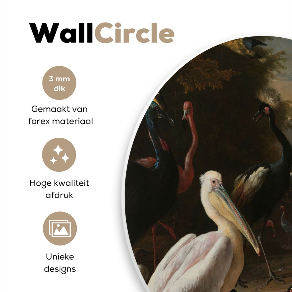 MuchoWow - Wand-Kreis - Wohnzimmer - Bild - Runde - Wanddeko - Dibond - Kunstdrucke