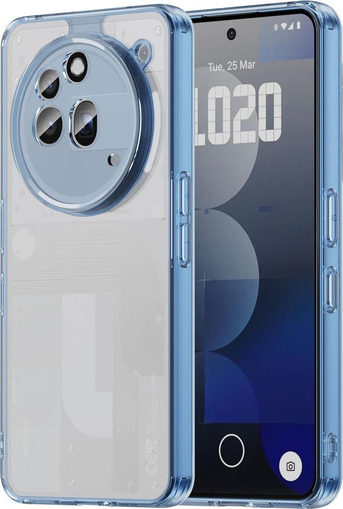 Hülle für Nothing Phone (3a) Pro - Phonesta HybridAir Back Cover - Blau
