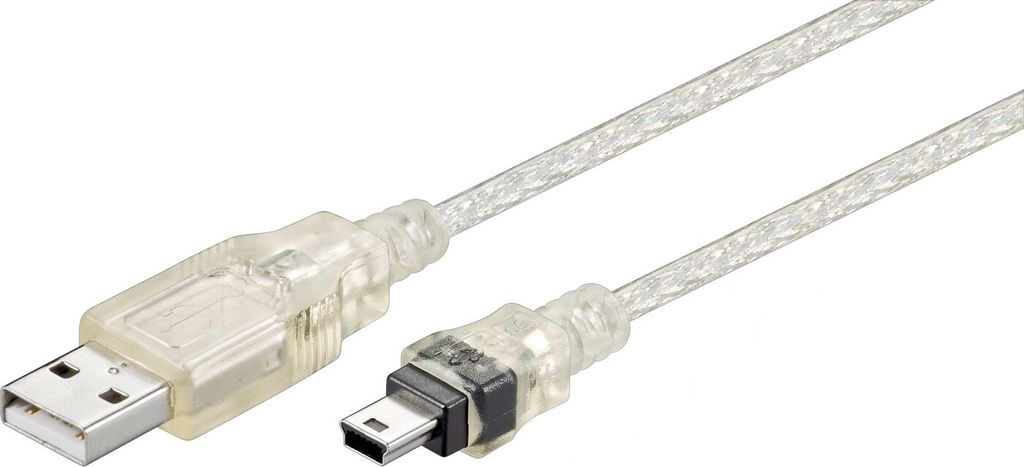 Goobay 93193 USB 2.0 Hi-Speed kabel, průhledný, 0,6 m - USB Obrázek produktu 