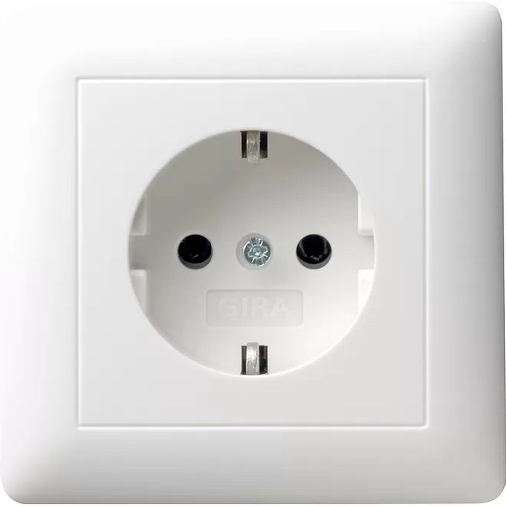 GIRA 044003 SCHUKO Vollpl.Standard 55 Reinweiß Produktbild 