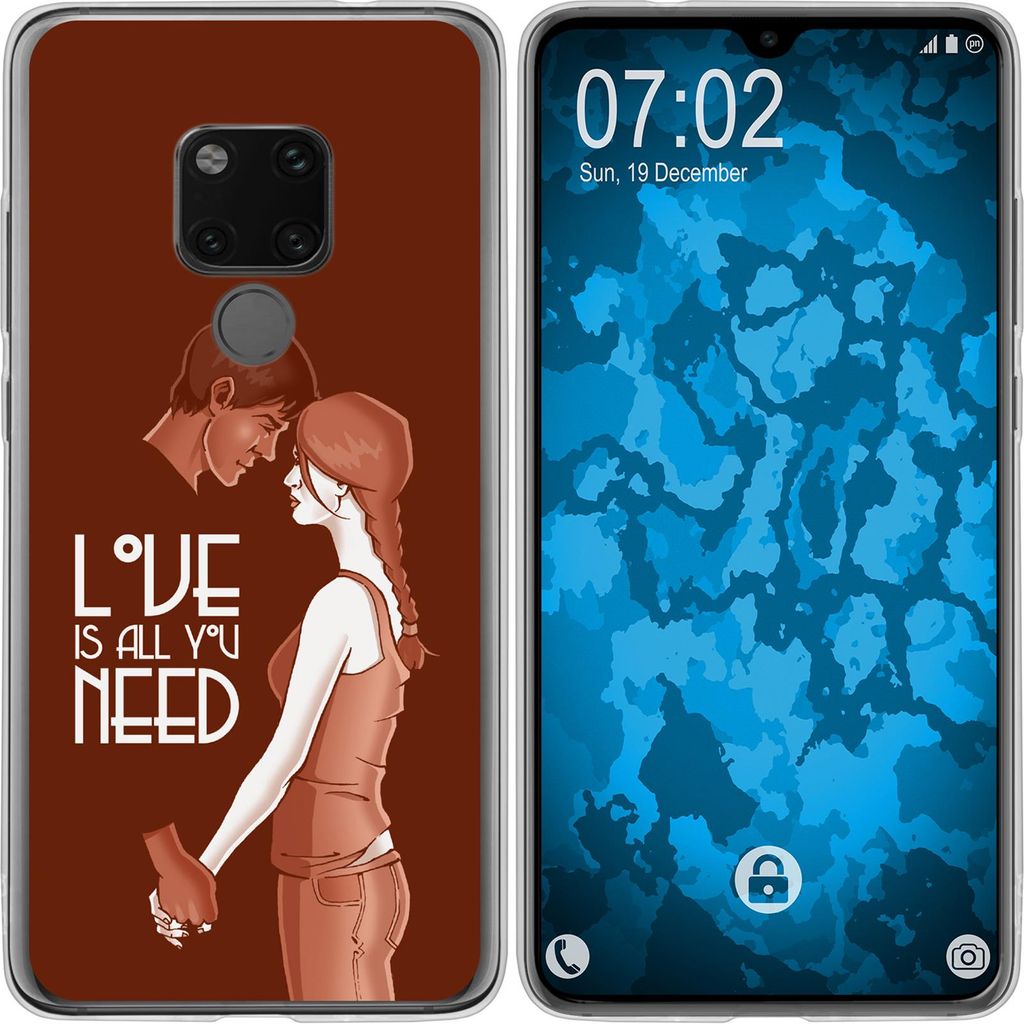 PhoneNatic Case kompatibel mit Huawei Mate 20 Silikon-Hülle Produktbild 