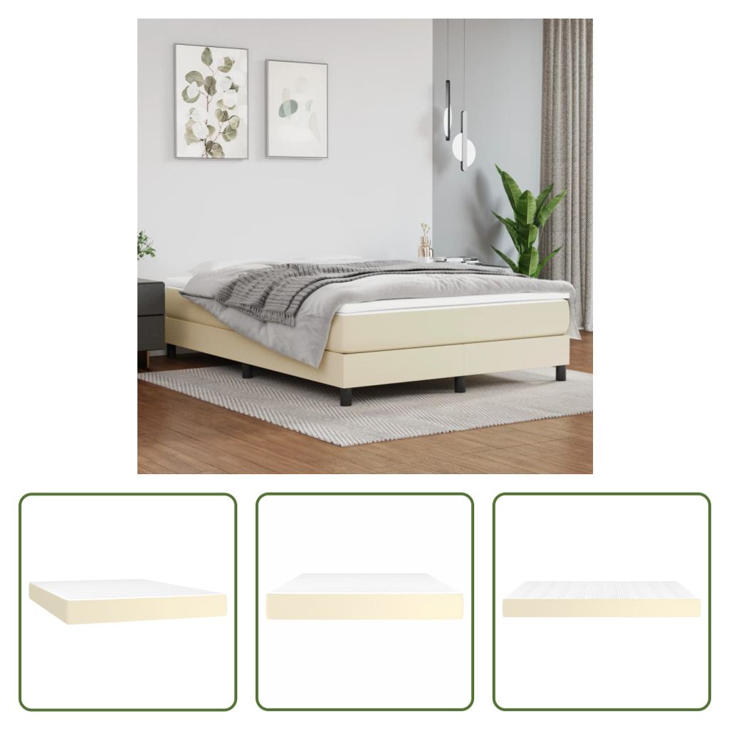 The Living Store Taschenfederkernmatratze Creme 140x190x20 Produktbild 