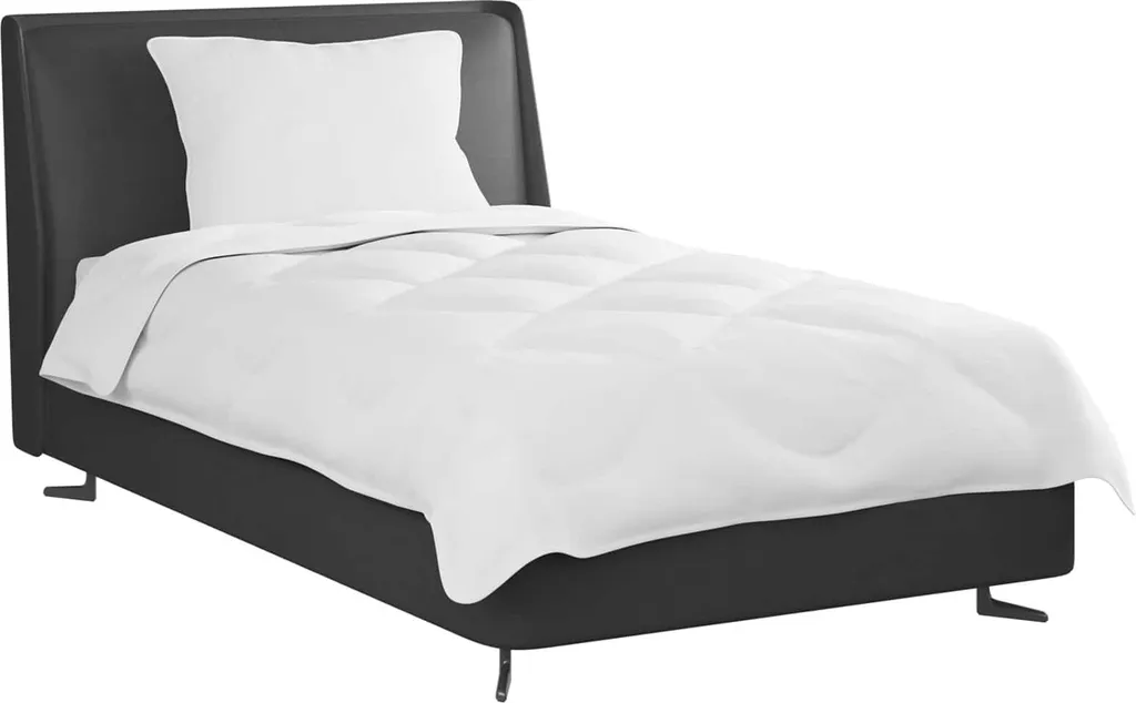 vidaXL Piumone con cuscino 2 pezzi Microfibra bianca