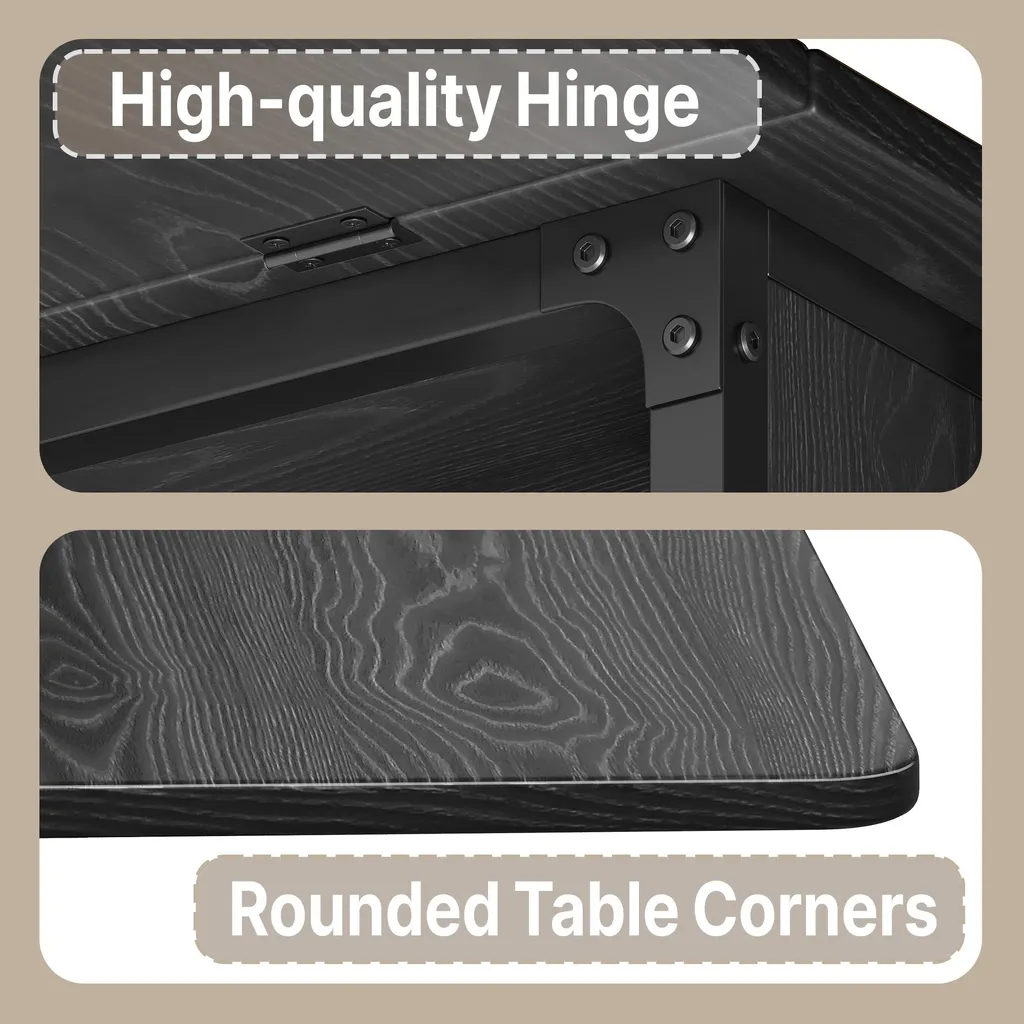 Table pliable idéale pour petites cuisines et studio studio 130x80 cm - 3
