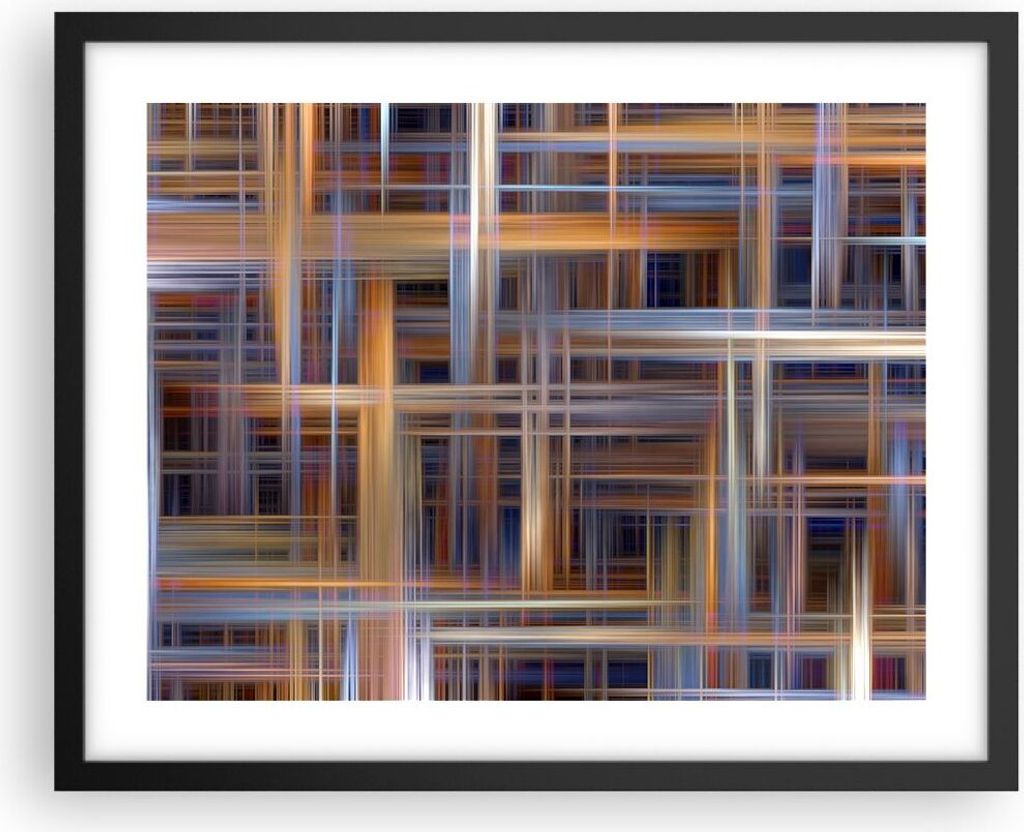 Gerahmtes Poster - Schwarzer Rahmen - Abstraktion modern - Produktbild 