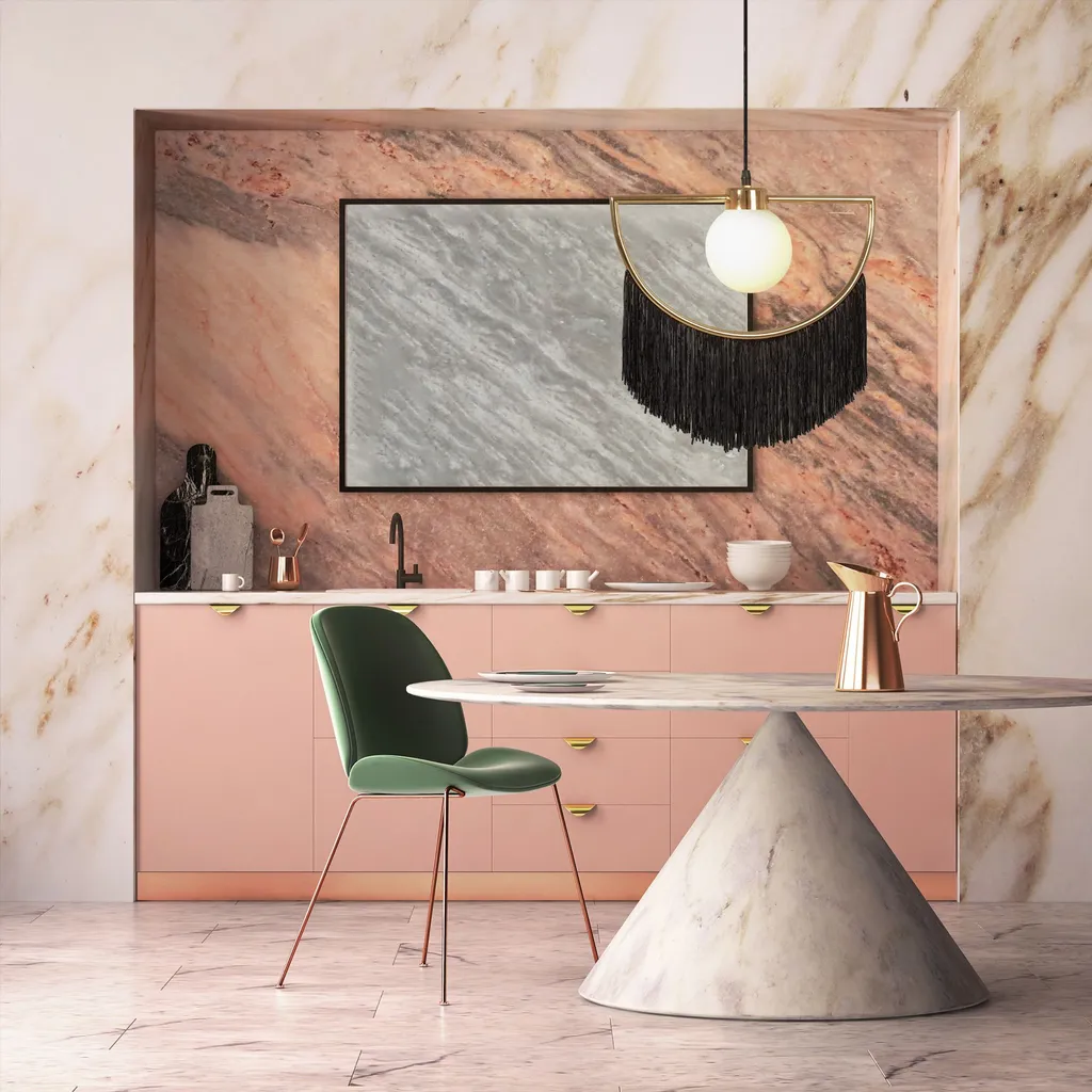 Éclairage de Cuisine Toolight APP968 Suspension Noire Design de Table - 5