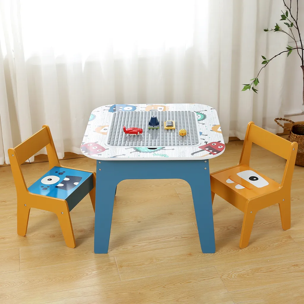 Table de Jeu Monster Ginger Home avec Plateau Réversible pour Enfants - 3