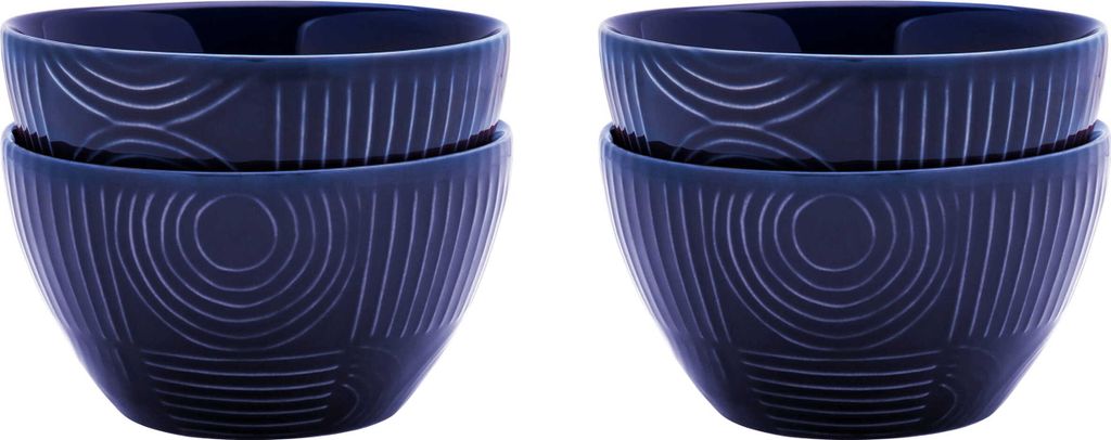 ARC Schalen-Set 4-tlg., 12 cm, Indigoblau, Keramik, in Geschenkbox