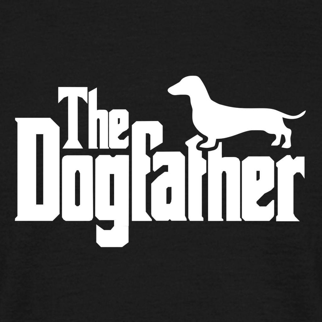 Spreadshirt The Dogfather | Dackel Männer T-Shirt, 3XL, Schwarz