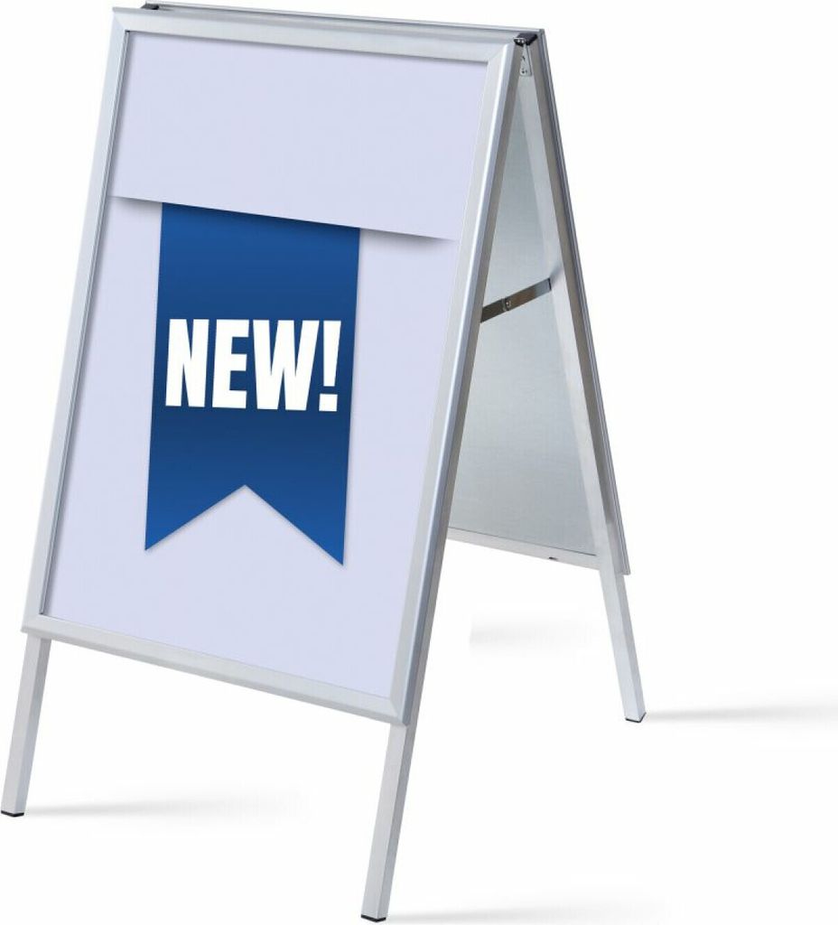 Showdown Kundenstopper - DIN A1 - Komplett-Set - New Englisch - Blau/Schwarz