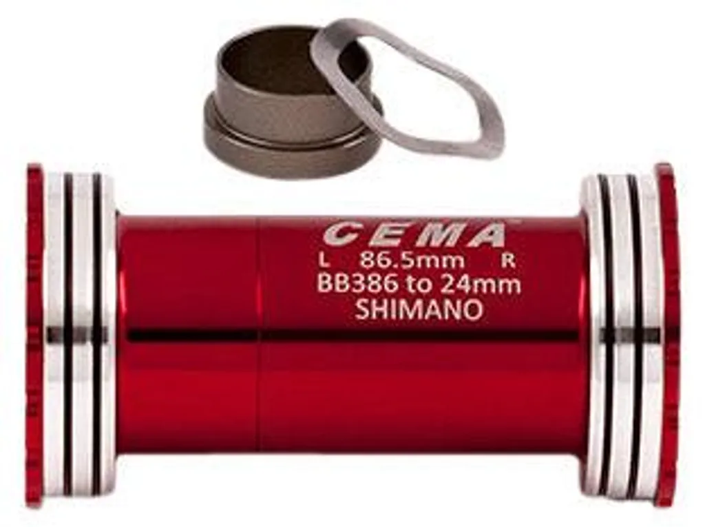 Adaptateur Boîtier de Pédalier BB386 SRAM GXP Interlock Cema Rouge